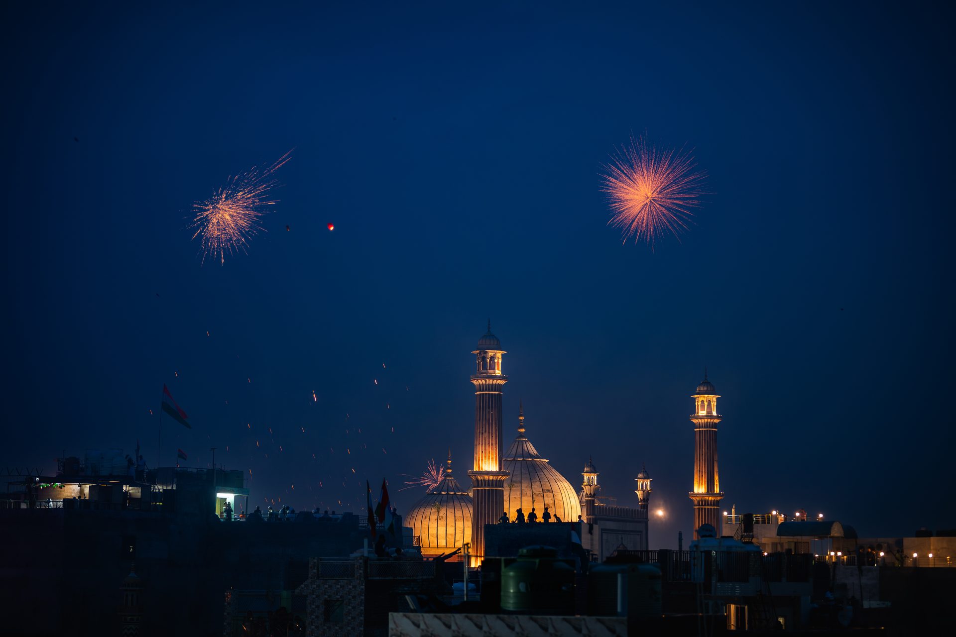 Jama Masjid, Eid Night — Mohammed Roshan